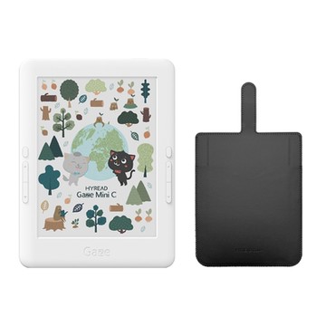 HyRead Gaze Mini C 6吋彩色電子書閱讀器+收納袋（霧黑）[組合]