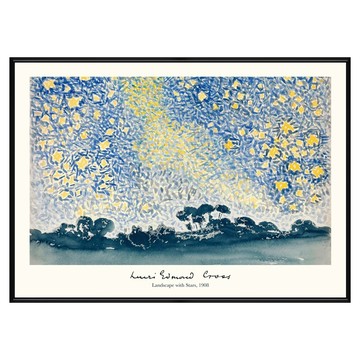 菠蘿選畫所 亨利・愛德蒙・克羅斯 星空下的風景 AVAR3453B  黑色  40 x 30cm