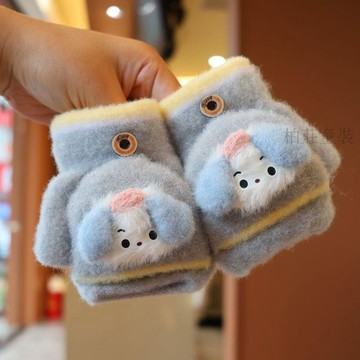 🍭秋冬新品🍭兒童手套冬季翻蓋寶寶爬行可愛卡通保暖防蹭男童女童戶外玩雪新款