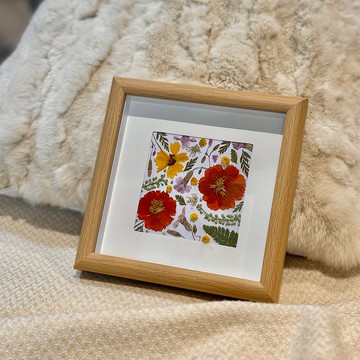 Manyu 壓花相框 DIY手作材料包/成品 壓花禮物 客製化紀念禮物