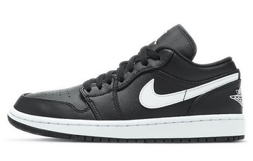 JORDAN 1 LOW BLACK WHITE WOMENS
