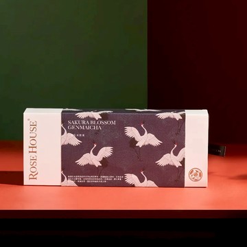 【古典玫瑰園】千櫻玄米煎茶 | Sakura Blossom Genmaicha | 精品立體茶包盒 (10包入)