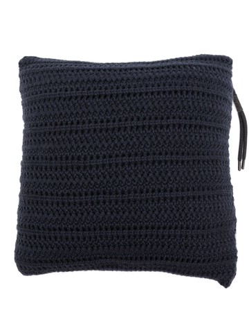 Brunello Cucinelli - crochet-knit cashmere cushion - unisex - Cashmere - One Size - Blue