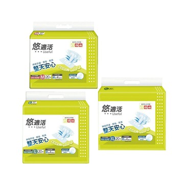 來而康 Useful 悠適活 黏貼型紙尿布 多規格 20片/包 整箱販售 4回吸收 黏貼式 紙尿布 尿布 日本製