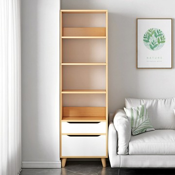 公司貨附發票 書架落地置物架簡易家用小型臥室窄縫書柜靠墻夾縫收納架分層架子 快速出貨