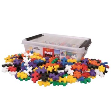 【丹麥Plus Plus】BIG 大顆粒-彩虹系列200片收納箱｜加加積木
