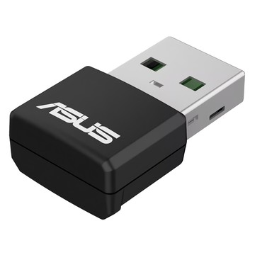 ASUS 華碩 WiFi 6 雙頻 AX1800 USB 無線網路卡 USB-AX55 Nano 25.5 x 16 x 9mm  不適用  1個