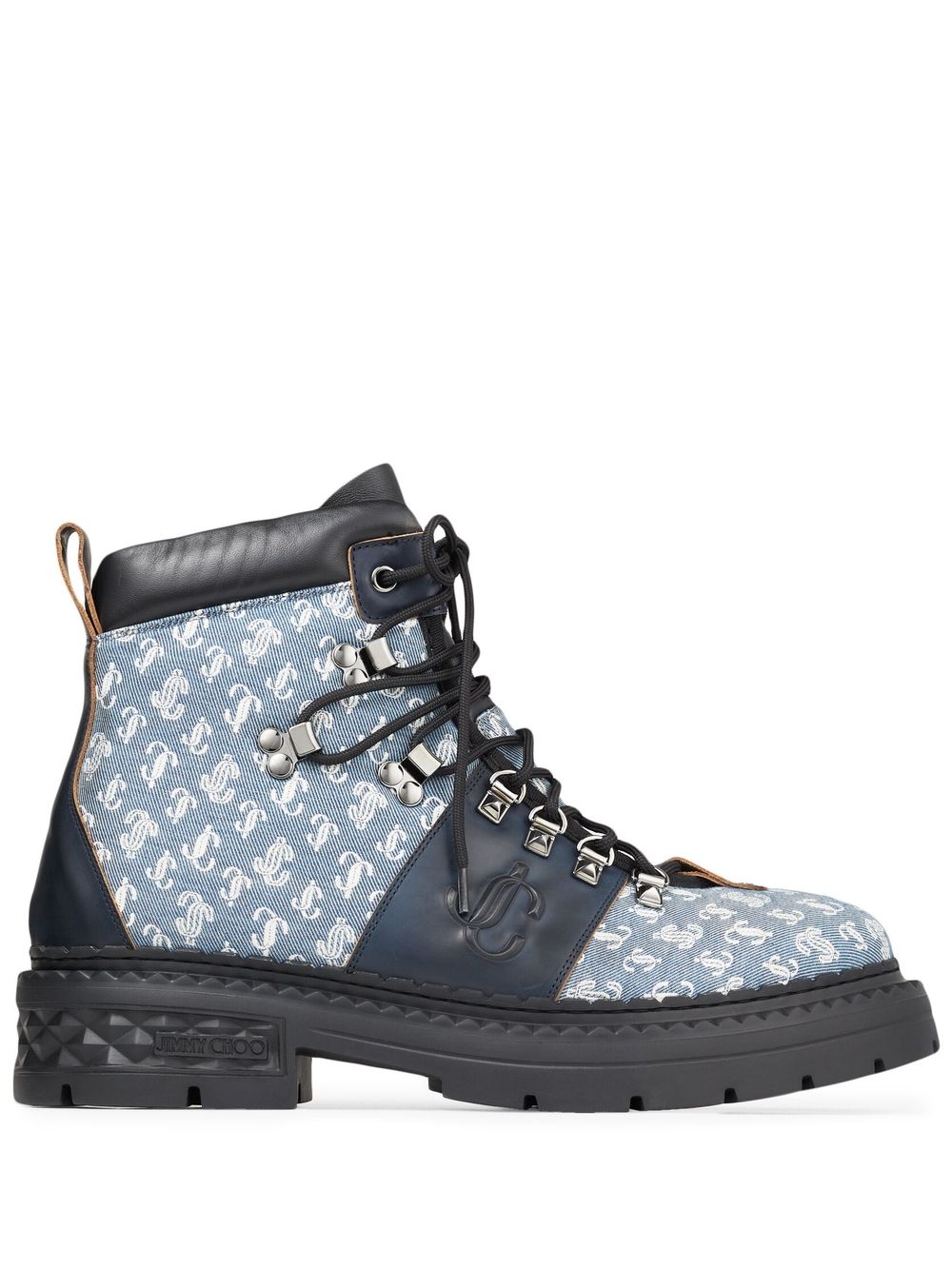 Jimmy Choo - Marlow hiking boots - men - Denim/LeatherRubber/Leather - 41 - Blue