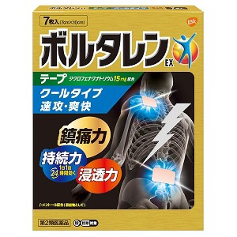 第2類医薬品】 ボルタレンEXテープ 7枚 ※セルフメディケーション税制対象商品 メール便送料無料 通販 LINEポイント最大4.0%GET |  LINEショッピング