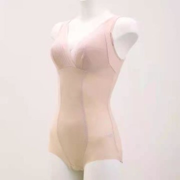 日本塑身連體衣無鋼圈夏全罩杯無痕收腹收胃美背束腰薄杯美體內衣
