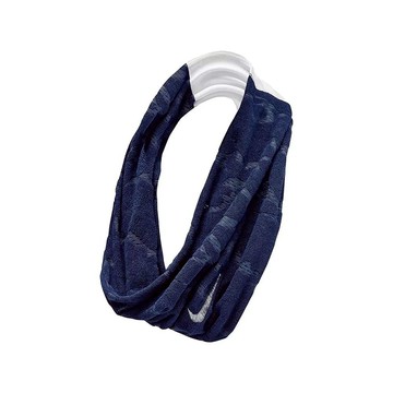 【NIKE耐吉】藍白色運動毛巾 防風脖圍 透氣圍脖  COOLING LOOP TOWEL 快乾涼感 方便攜帶不易丟 游泳棒球壘球(N1001619456OS) 男友禮物 情侶送禮 大學交換禮物