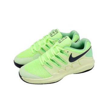 Nike 網球鞋 JR Vapor X 中大童鞋 女鞋 綠 緩震 穩定 運動鞋 AR8851-302