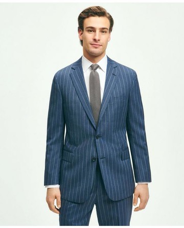 Brooks Brothers Men's Classic Fit Pinstripe 1818 Suit | Navy | Size 40 Regular
