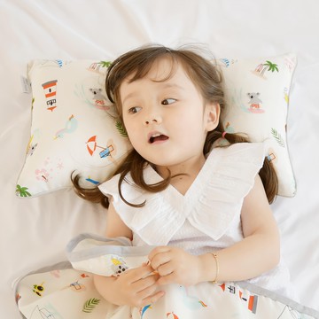 ahtty blanc 人造絲涼感兒童枕頭 枕芯1入+枕套1入 Koala Beach  50 x 30cm  無尾熊海灘