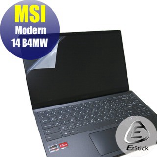 EZstick MSI Modern 14 B4MW 適用 靜電式筆電LCD液晶螢幕貼 14.4吋寬 螢幕貼
