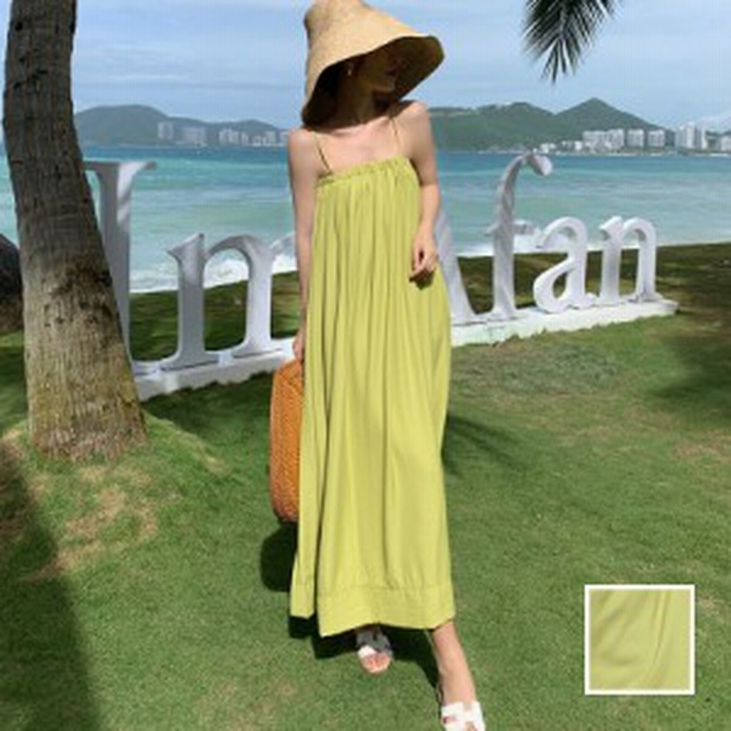 リゾートワンピース ワンピース リゾート 韓国 ファッション 秋 冬 新作 カジュアル Ptxm137 ギャザー Aライン マキシ チューブワンピ 通販 Lineポイント最大4 0 Get Lineショッピング