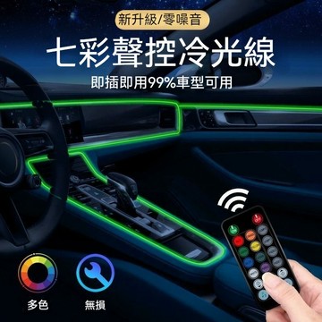 汽車LED裝飾燈條64色LED氛圍燈汽車氛圍燈 汽車裝飾燈條 汽車內飾氛圍燈 車載氣氛燈 汽車氣氛燈 車用氛圍燈 氣氛燈