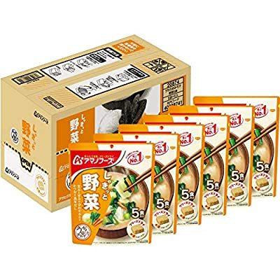 アサヒグループ食品 アマノフーズ うちのおみそ汁野菜5食 ×6袋