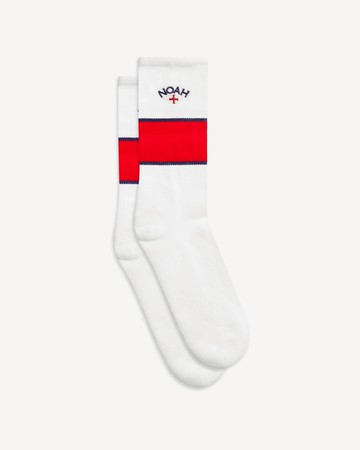 Noah Striped Tube Sock White