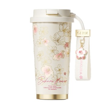 【GERM格米】花語系列閃耀咖啡杯500ml-櫻花