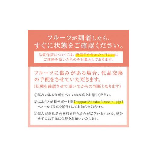 ふるさと納税 山梨県 甲州市 人気品種指定約1kg（３玉）（PMK）B17-110