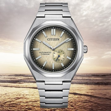 CITIZEN 星辰 Mechanical Zenshin 鈦 小秒盤 機械錶 NK5020-58P