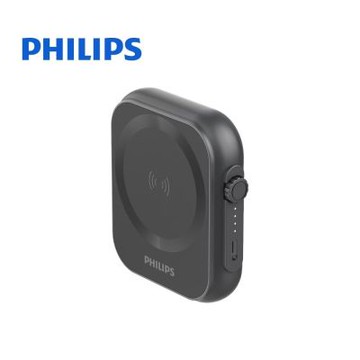 【PHILIPS飛利浦】三合一無線充電座 黑金剛 磁吸三合一