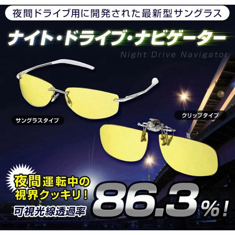 悪用厳禁 夜でも見える 昼夜兼用サングラス 愛用の眼鏡に挟むだけクリップ式 夜釣り ナイトドライブ 対向車ライトの眩しさ軽減 夜間対応サングラス Clip 通販 Lineポイント最大0 5 Get Lineショッピング