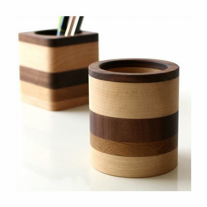 ペン立て 木製 ペンスタンド おしゃれ 天然木 無垢 シンプル かわいい 鉛筆立て リモコンスタンド メガネスタンド ナチュラルウッドのペンたて モザイク2タイプ 通販 Lineポイント最大0 5 Get Lineショッピング