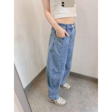 MUCH 主幼商場牛仔彎刀長褲