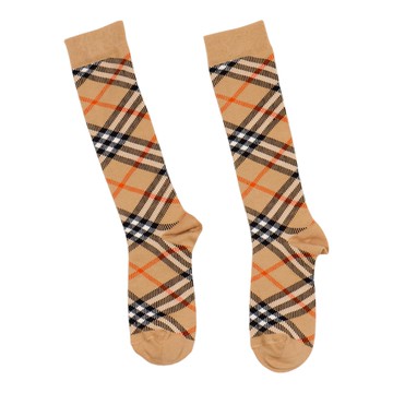 BURBERRY Kids 經典格紋長襪