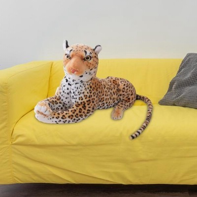 ヒョウぬいぐるみアニマルジャイアントチータータッチおもちゃ