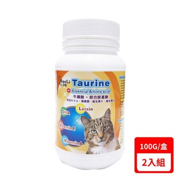 BaeLi百粒-牛磺酸+15種胺基酸 100g/盒 (YA006)X(2入組)