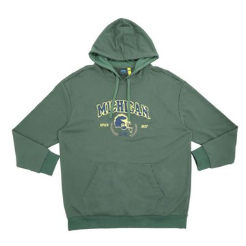 NCAA MICHIGAN 長袖帽T 綠色 中性款 75551051 72 noH51