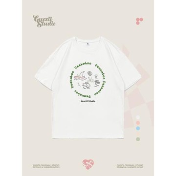 軟妹Guozii正肩短袖顯瘦日系卡通