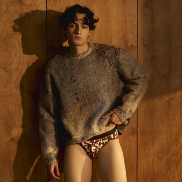 【DAYNEER】印花貼身三角男內褲 M-XXL(幾何棕)