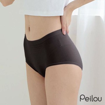 【DR.WOW】透涼抗菌鋅無縫中腰內褲-黑色(共3色)