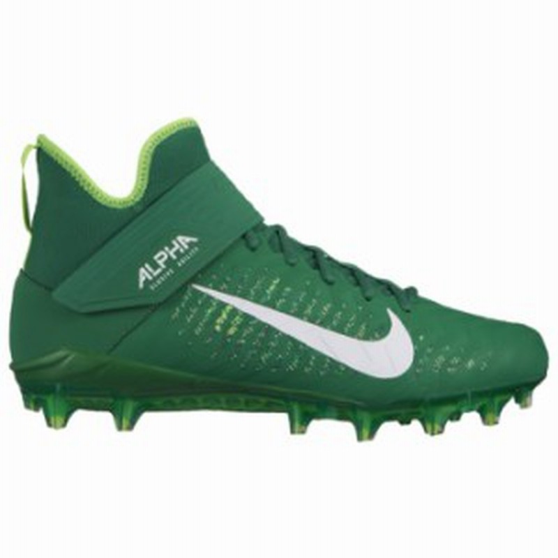 ナイキ メンズ アルファメナス プロ アメフトスパイク Nike Alpha Menace Pro 2 MID - Pine  Green/White/Green オリジナルBOX無し | LINEショッピング