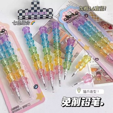胖眫精選😊可愛創意下蛋筆自動鉛筆小學生專用一二年級不易斷鉛幼兒園寫字筆