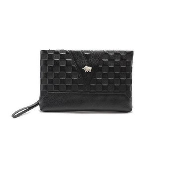 DRAKA 達卡 - 極致純粹系列 - iPad mini真皮手拿平板包-棋盤格V