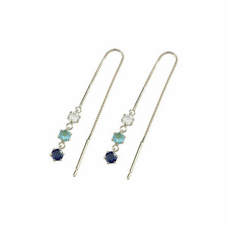 ピアス メンズ プラチナ ブルートパーズ プラチナ ロングピアス アメリカンピアス ピアスゆれる 天然石チェーン タッセル フリンジ ゆれるピアス 人気 通販 Lineポイント最大0 5 Get Lineショッピング