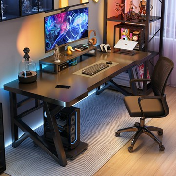 免運/快速出貨 電腦桌臺式家用電競桌椅現代簡約臥室學生學習書桌簡易長條工作臺