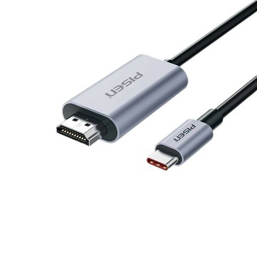 Pisen高清type-c轉hdmi手機同屏線電腦筆電投影USBC投影機轉接線4K