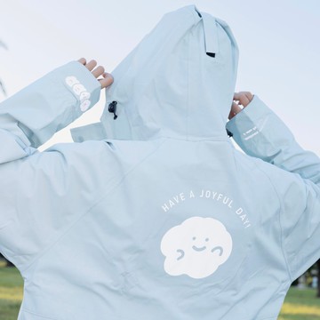 TCF大振豐洋傘聯名款 雨日喜寶 前開式 風雨衣 (附提袋)