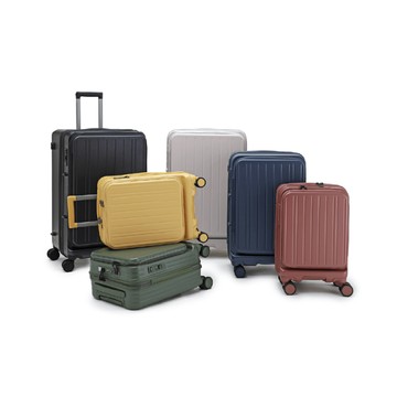 DUO雙開系列 (29+25吋兩件超值組) -上掀前開/對開 日本煞車行李箱 (顏色可任搭) 燕麥奶（現貨～）