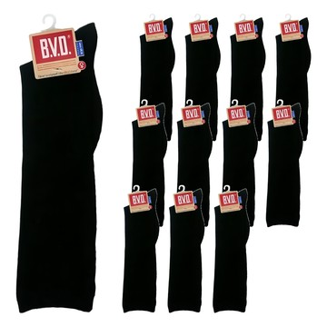 B.V.D. 學生中統襪 B216 黑色 成分: 80%棉  22~25cm