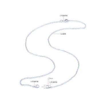 整套925純銀開口項鏈雙龍蝦扣素鏈裸鏈潮鎖骨鏈O字鏈配件銀鏈子