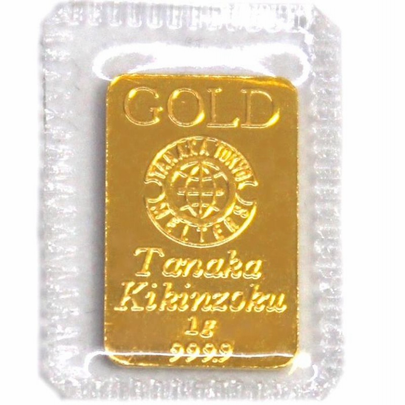 純金 インゴット 24金 田中貴金属 1g (ラミネート未開封) K24 純金 TANAKA INGOT | LINEショッピング