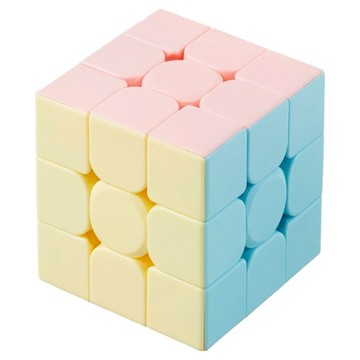 Tamsaa 3x3魔術方塊 益智玩具 滑順好轉 訓練邏輯思維  淡彩款  1個
