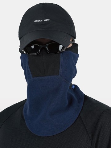 2合1功能POLARTEC抓絨保暖透氣圍脖面罩 騎行 城市機能賽博朋克